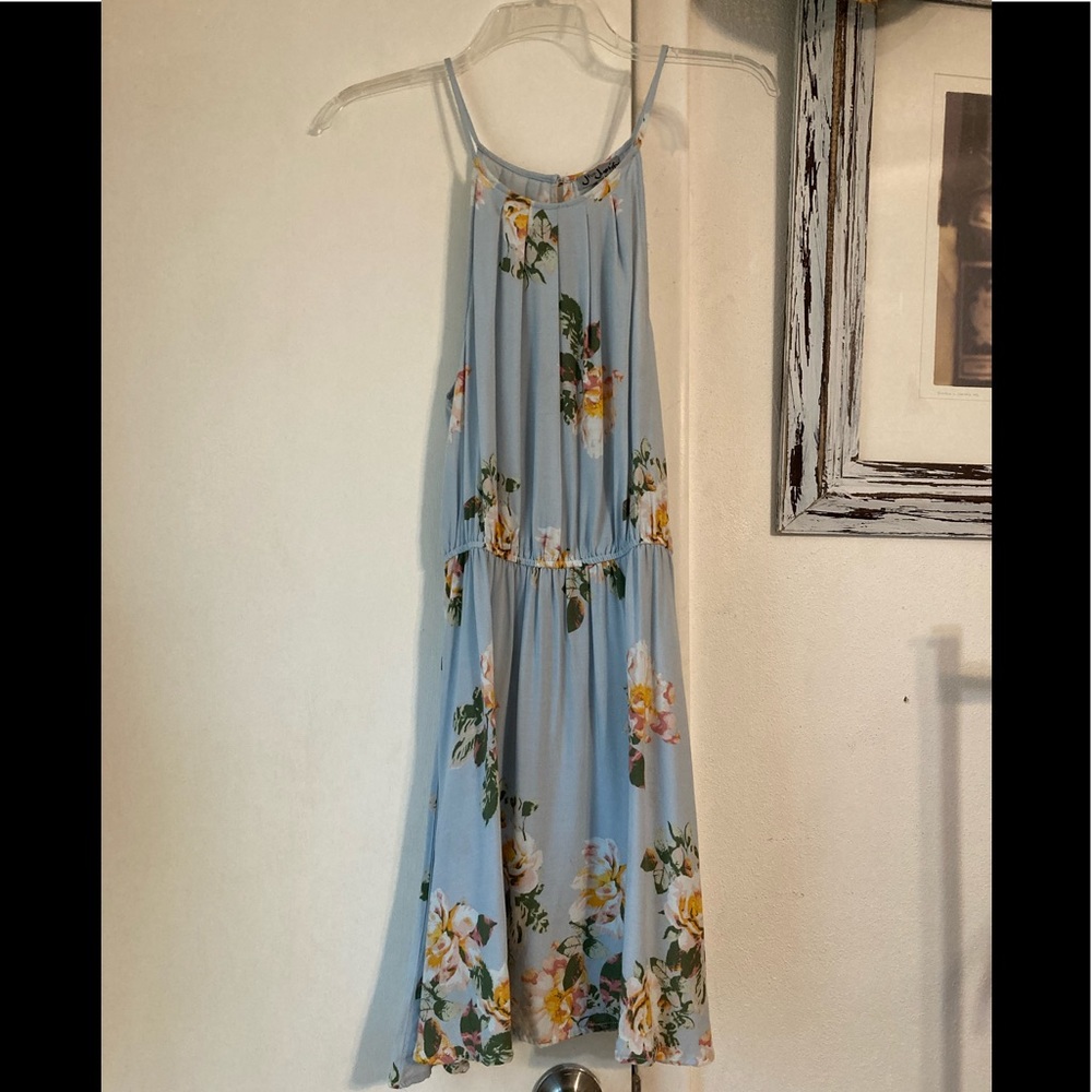 J for Justify Sleeveless Floral Mini Dress Sz M